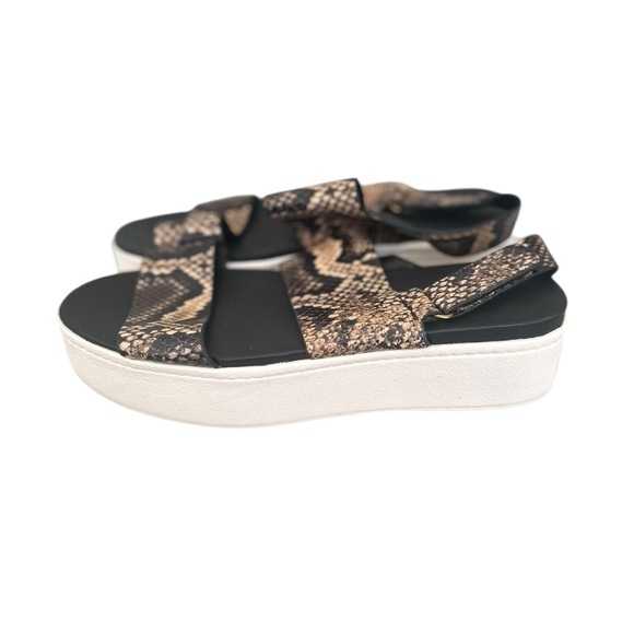 Vince Women's‎ Snake Print Platform Sandals size 8 - Picture 4 of 5